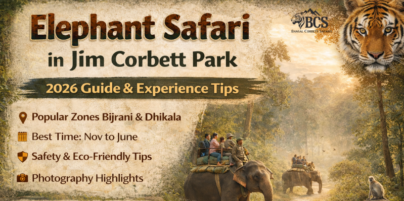 elephant safari in Jim Corbett National Park